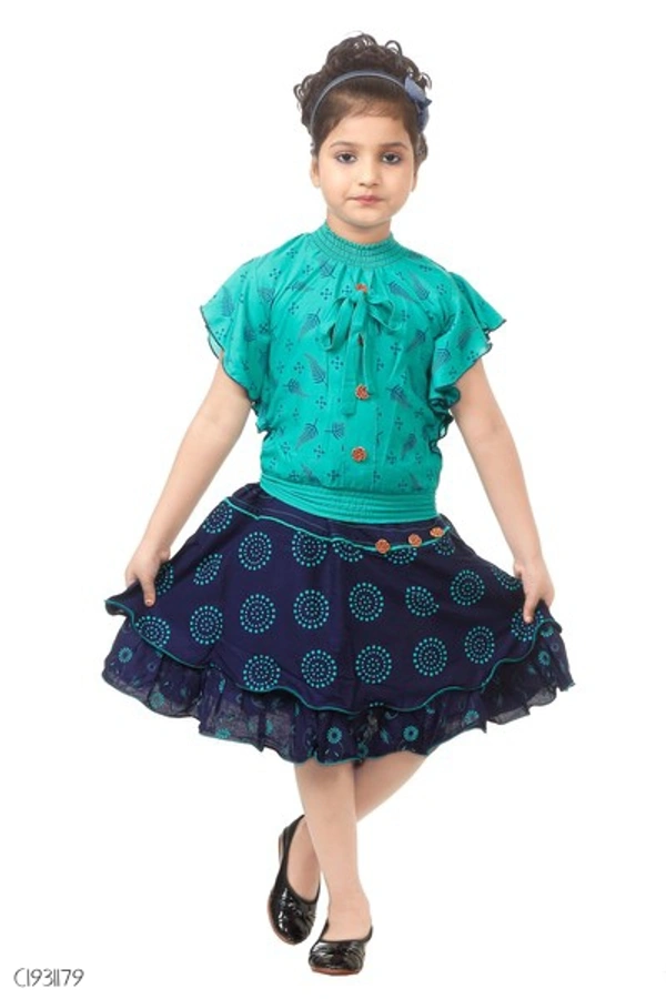 Kids printed Top Skirts Sets  - 1-2 years 
