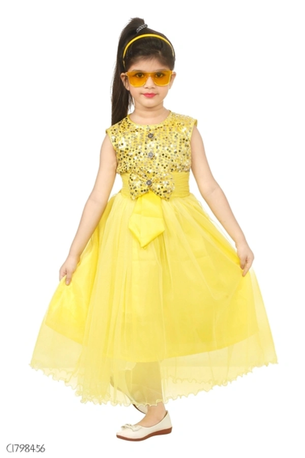 Stylish Kids Cotton Girls Frock  - 1-2 years 