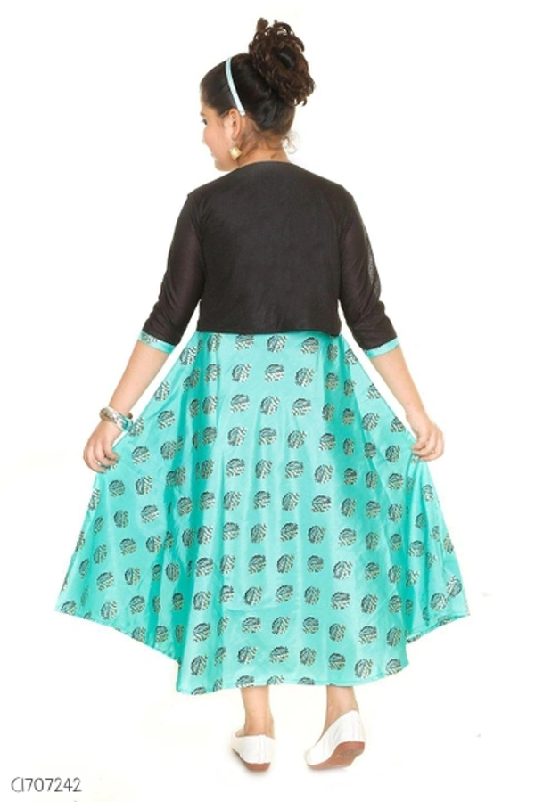 Stylish Kids Cotton Girls Frock  - 7-8 years 