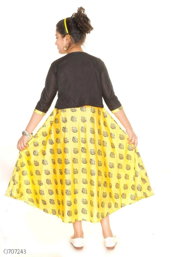 Stylish Kids Cotton Girls Frock  - 7-8 years 