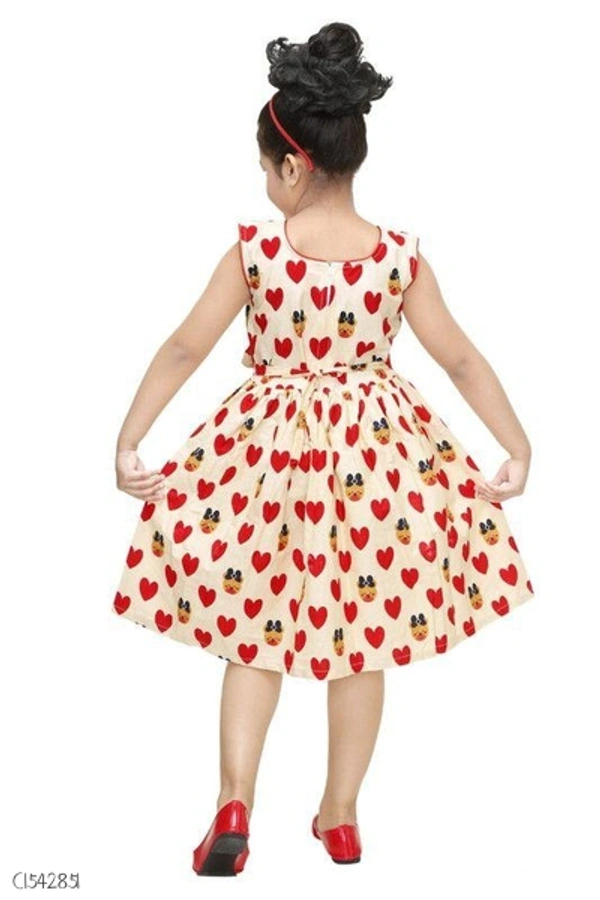 Stylish Kids Cotton Girls Frock  - 1-2 years