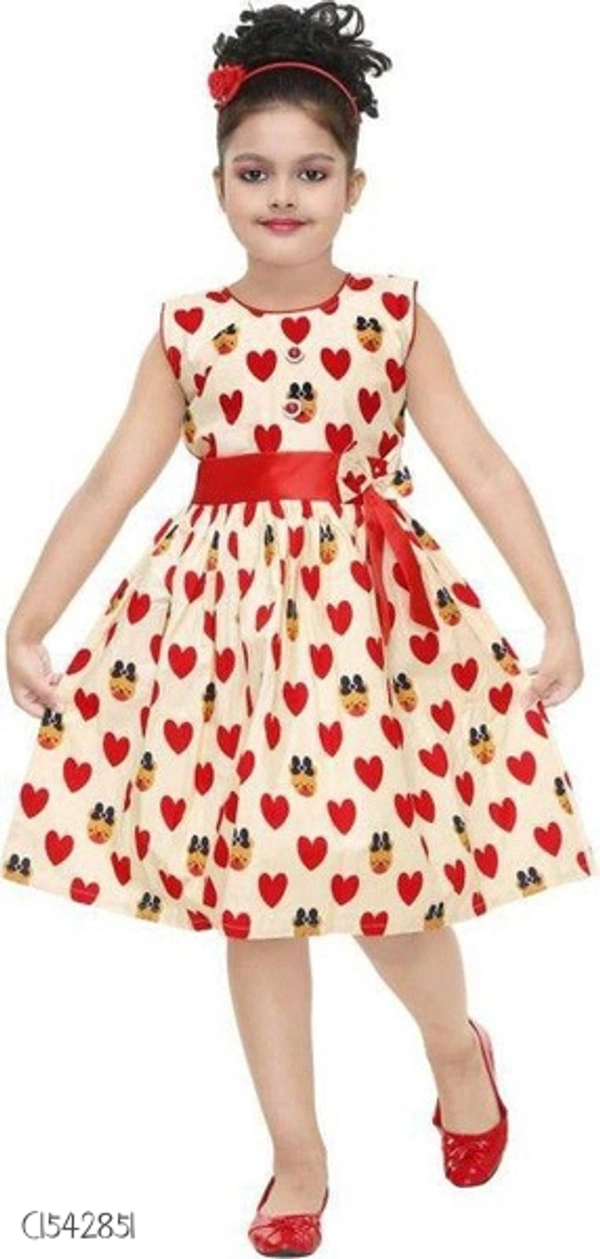 Stylish Kids Cotton Girls Frock  - 2-3 years