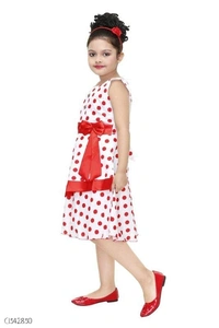 Stylish Kids Cotton Girls Frock  - 3-4 years 
