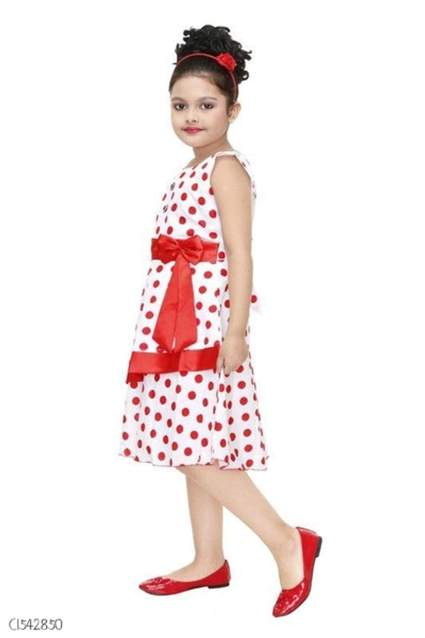 Stylish Kids Cotton Girls Frock  - 3-4 years 