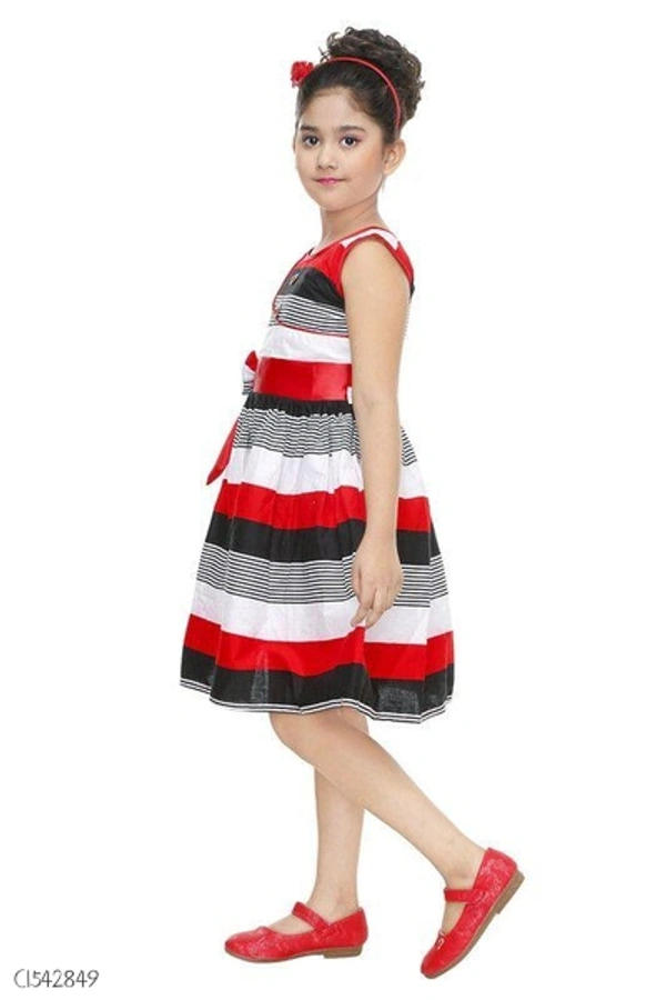 Stylish Kids Cotton Girls Frock  - 1-2 years 