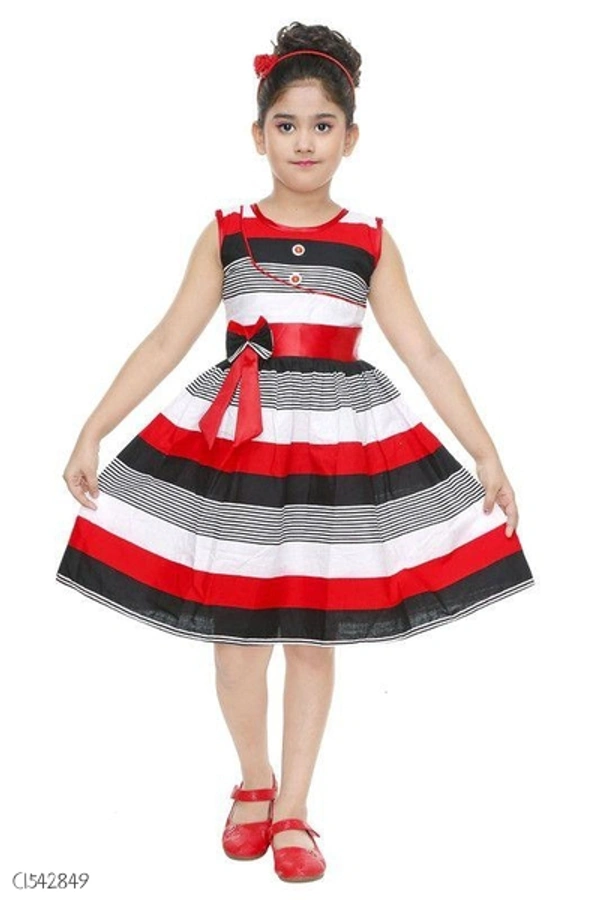 Stylish Kids Cotton Girls Frock  - 4-5 years 