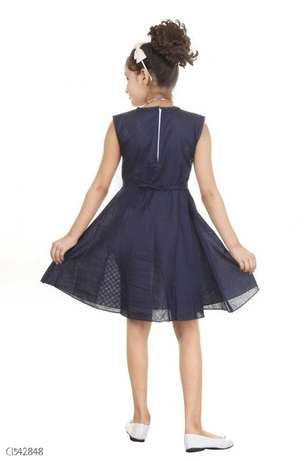 Stylish Kids Cotton Girls Frock  - 4-5 years 
