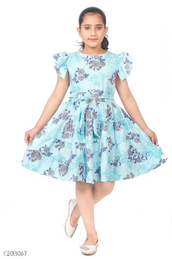 Stylish Kids Cotton Girls Frock  - 4-5 years 