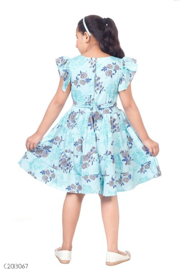Stylish Kids Cotton Girls Frock  - 5-6 years