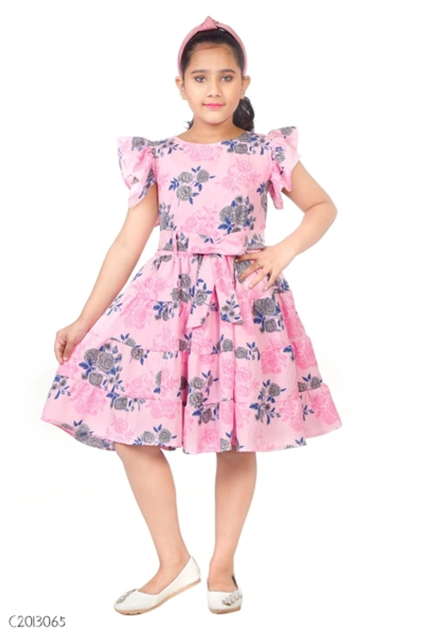 Stylish Kids Cotton Girls Frock  - 2-3 years 