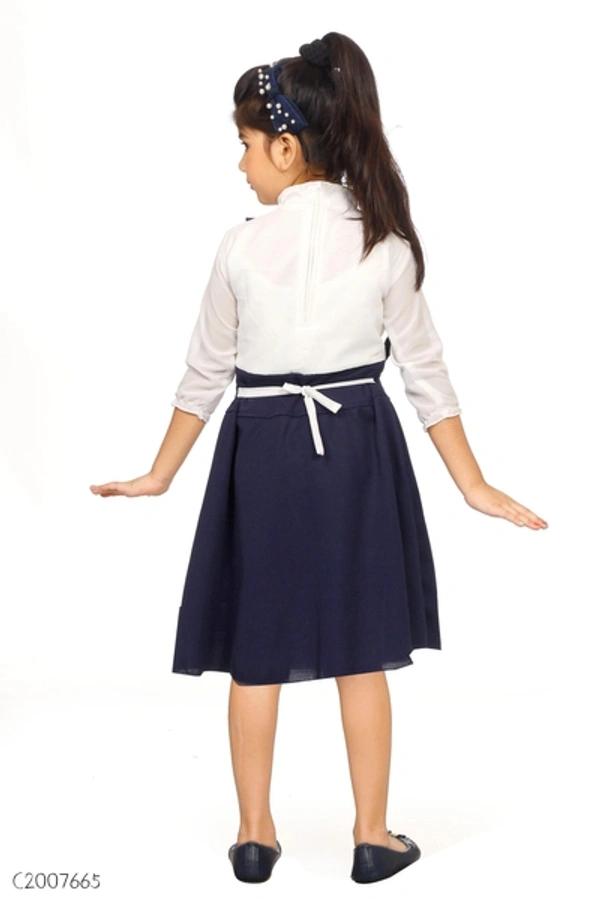 Stylish Kids Cotton Girls Frock  - 5-6 years 
