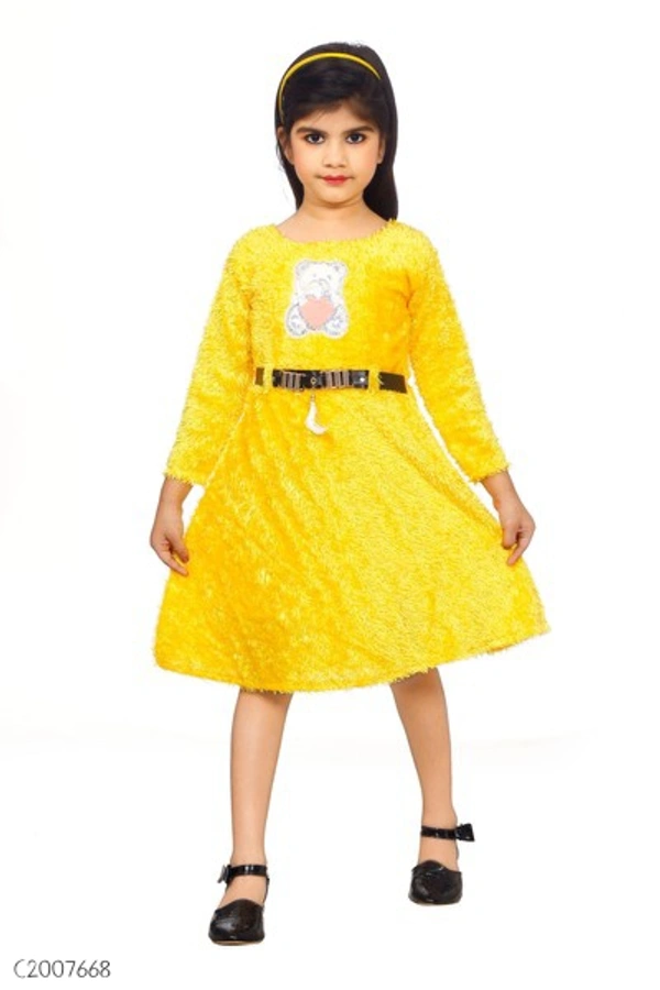 Stylish Kids Cotton Girls Frock  - 2-3 years 