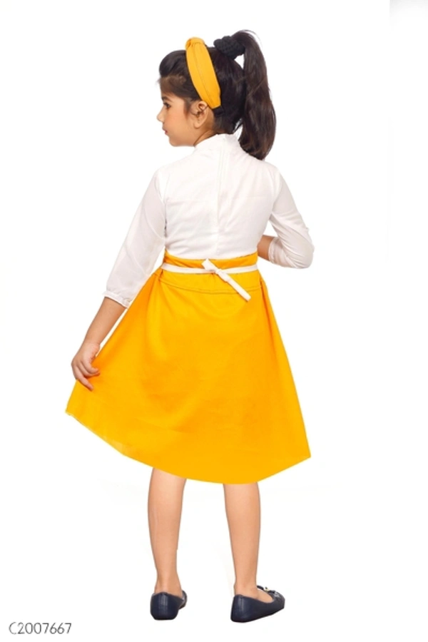 Stylish Kids Cotton Girls Frock  - 3-4 years 