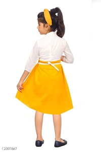 Stylish Kids Cotton Girls Frock  - 5-6 years 