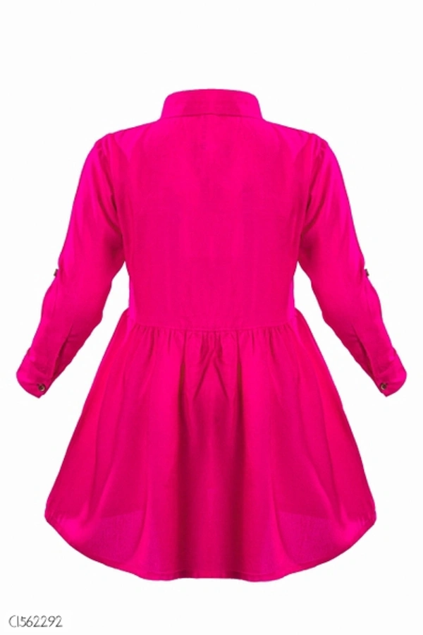 Stylish Kids Cotton Girls Frock  - 7-8 years 