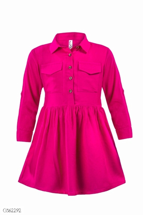 Stylish Kids Cotton Girls Frock  - 7-8 years 