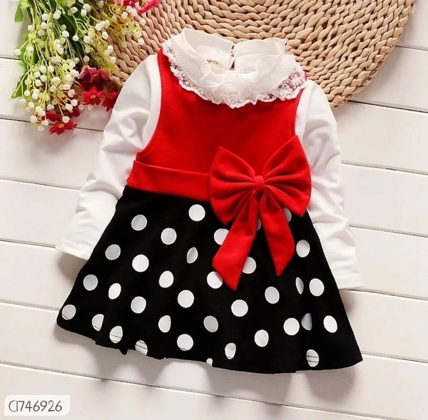 Princess Stylish Girl Frock  - 12-  18 months