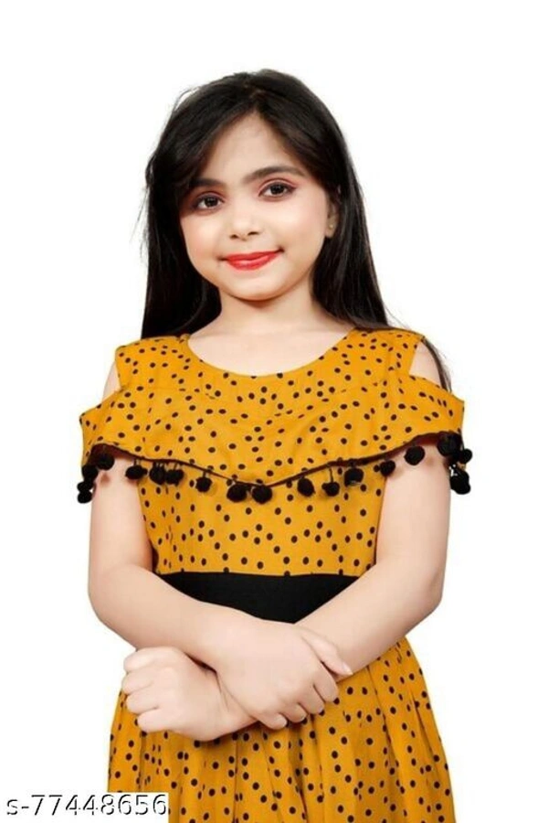 Princess Stylish Girl Frock  - 3-4 years 
