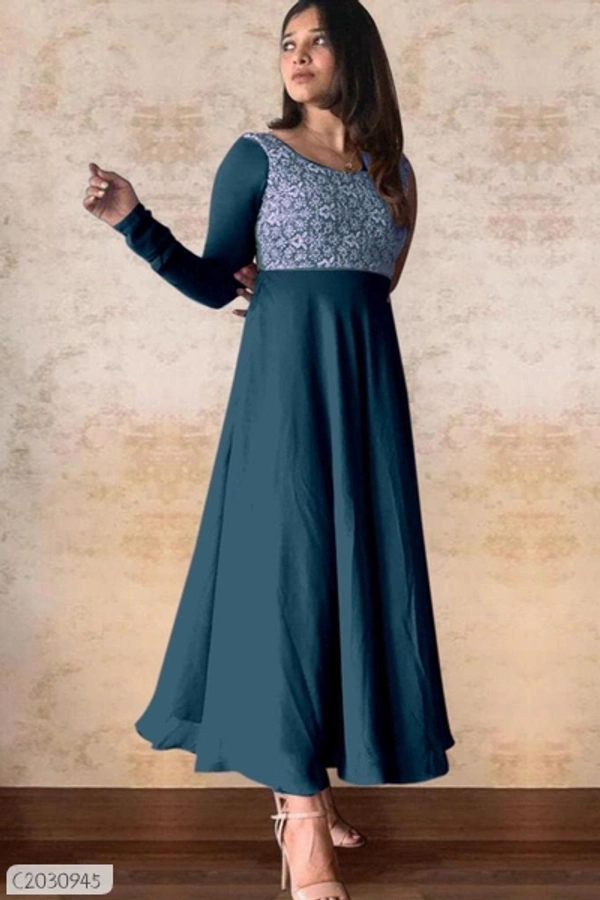 Beautiful Rayon Printed Plus Size Kurti With Jackets  - M
