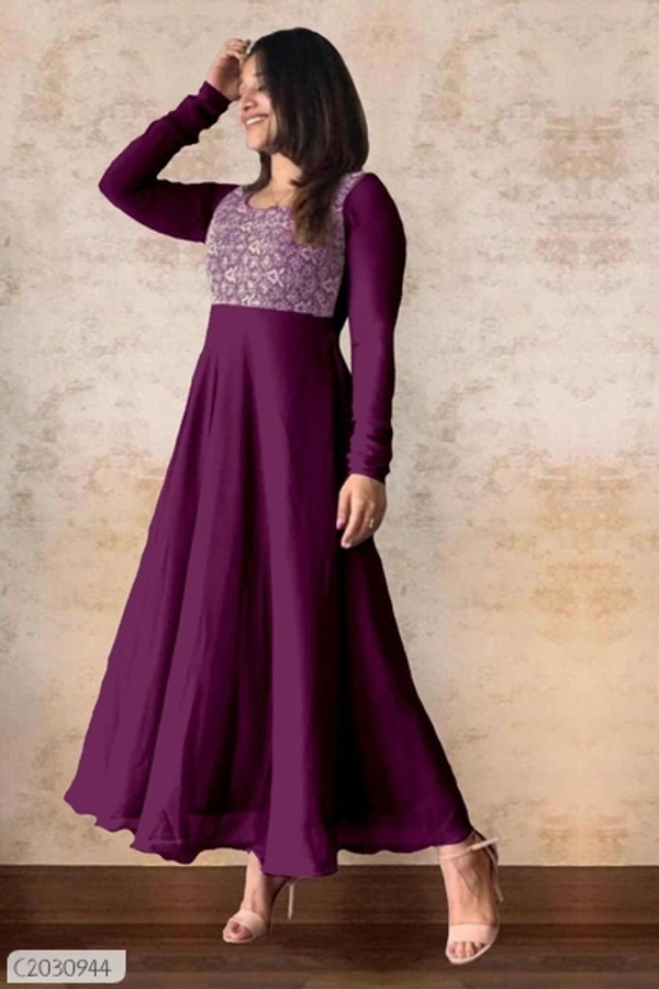Beautiful Rayon Printed Plus Size Kurti With Jackets  - M