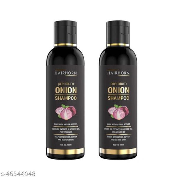Hair Horn Red Onion Hair Shampoo , With Red Onion Oil (100ml, Pack Of 2)  - 100ml