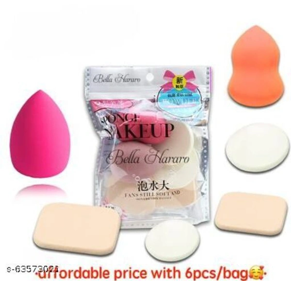 Blender Powder Puff Sponge - Multicolor  - FreeSize