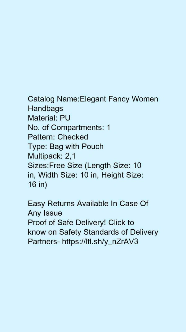 Ladies Full Size Leather Hand Bag Combo
