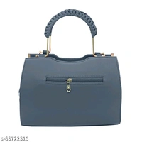 Stylish Leather Gold Plated Hand Bag