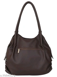 Ladies Dark Brown Leather Hand Bag