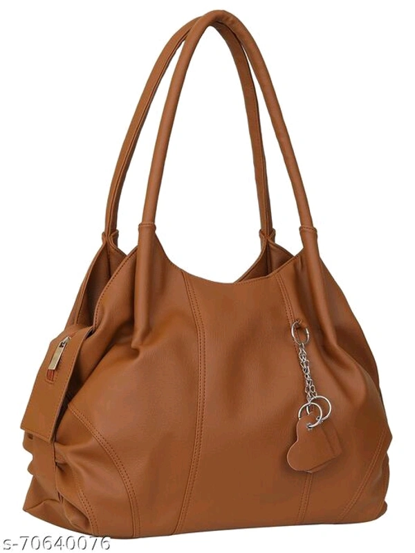 Ladies Stylish Brown Leather Hand Bag