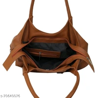 Ladies Stylish Brown Leather Hand Bag