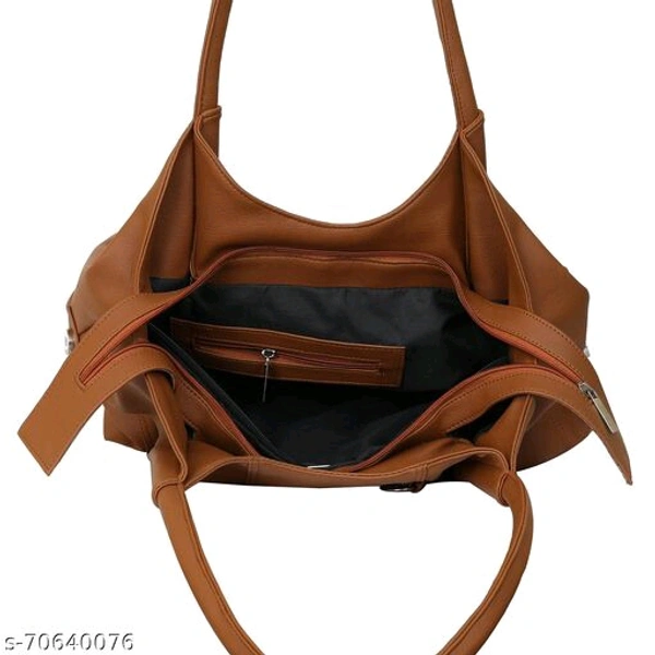 Ladies Stylish Brown Leather Hand Bag