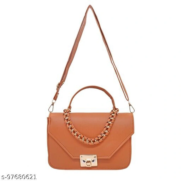 Brown Color Side Leather Bag