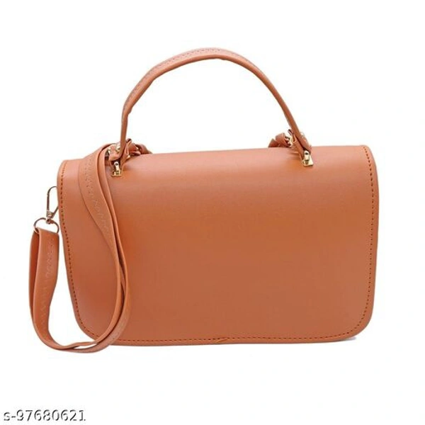 Brown Color Side Leather Bag