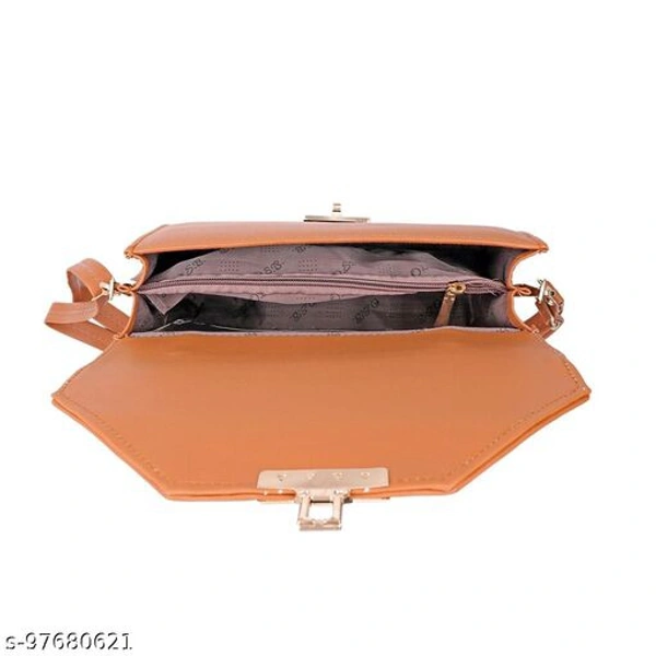 Brown Color Side Leather Bag