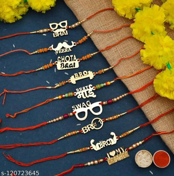 The Rakhi Collection Pack 9 In One  - Free Size