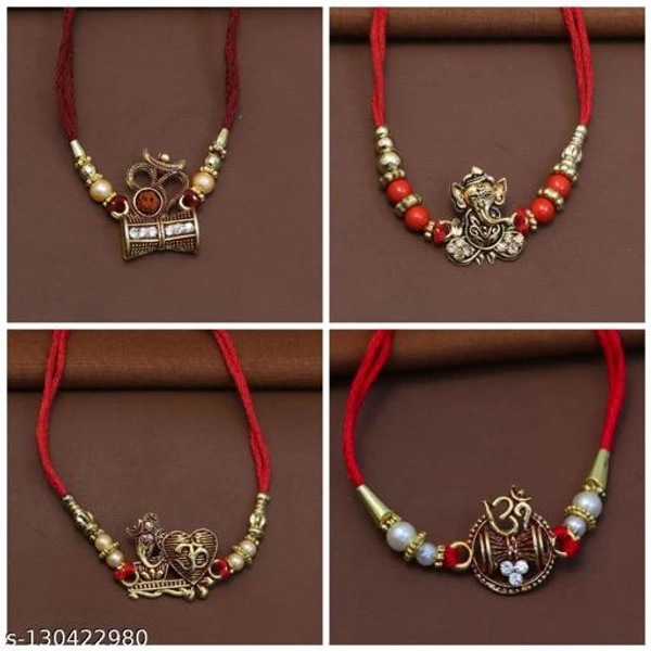 The Traditional Rakhi Set 4 In One Special 