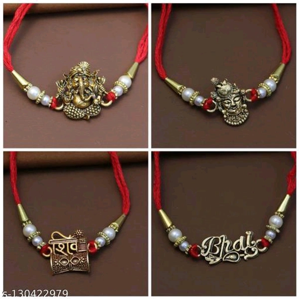 The Traditional Rakhi Set 4 In One Special 