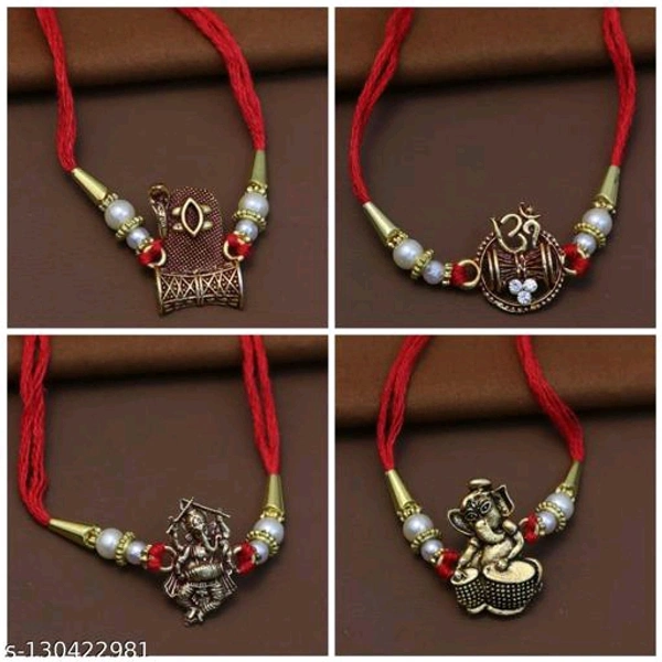 The Traditional Rakhi Set 4 In One Special 