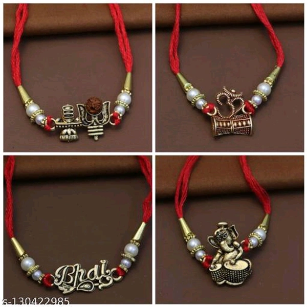 The Traditional Rakhi Set 4 In One Special 