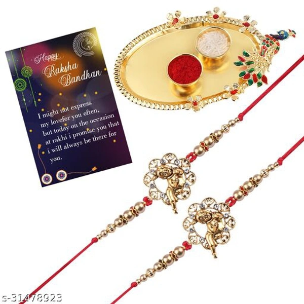 Silver Shine Kanaha Ji Special Rakhi 