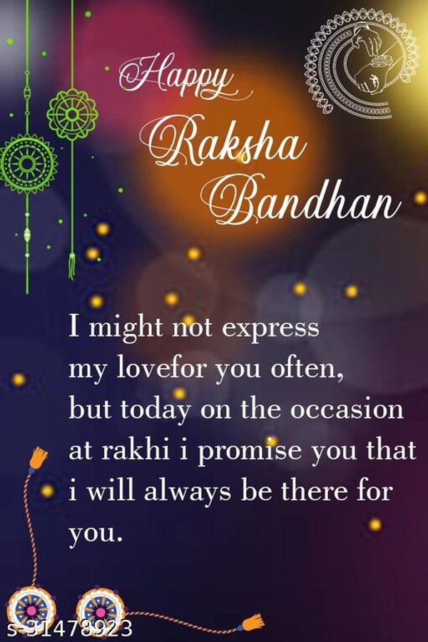 Silver Shine Kanaha Ji Special Rakhi 
