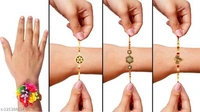 Combo Of 4 Ad Stylish Rakhi For Your Favourite Brother ! 