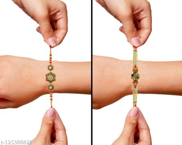 Combo Of 2 Ad Stylish Rakhi For Your Favourite Brother ! 