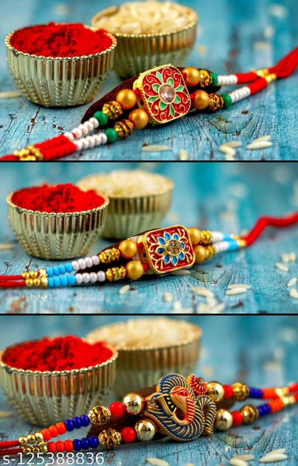 Combo Of 2 Ad Stylish Rakhi For Your Favourite Brother ! 