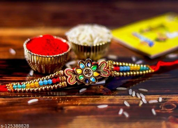 Combo Of 2 Ad Stylish Rakhi For Your Favourite Brother ! 