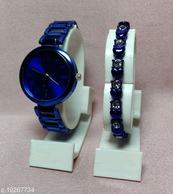 New Women Rosegold Metal Watch 