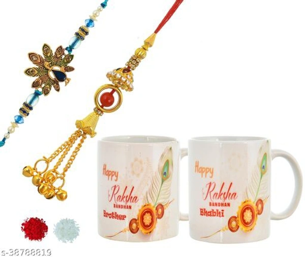 Twinkling Fusion Rakhi With Gifts 