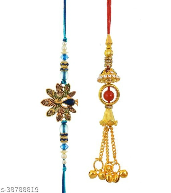 Twinkling Fusion Rakhi With Gifts 