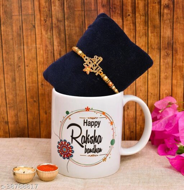 Twinkling Fusion Rakhi With Gifts 